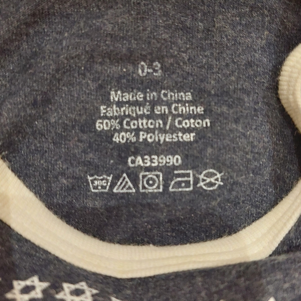Happy Hanukkah Onesie 0-3 Months - Picture 3 of 3